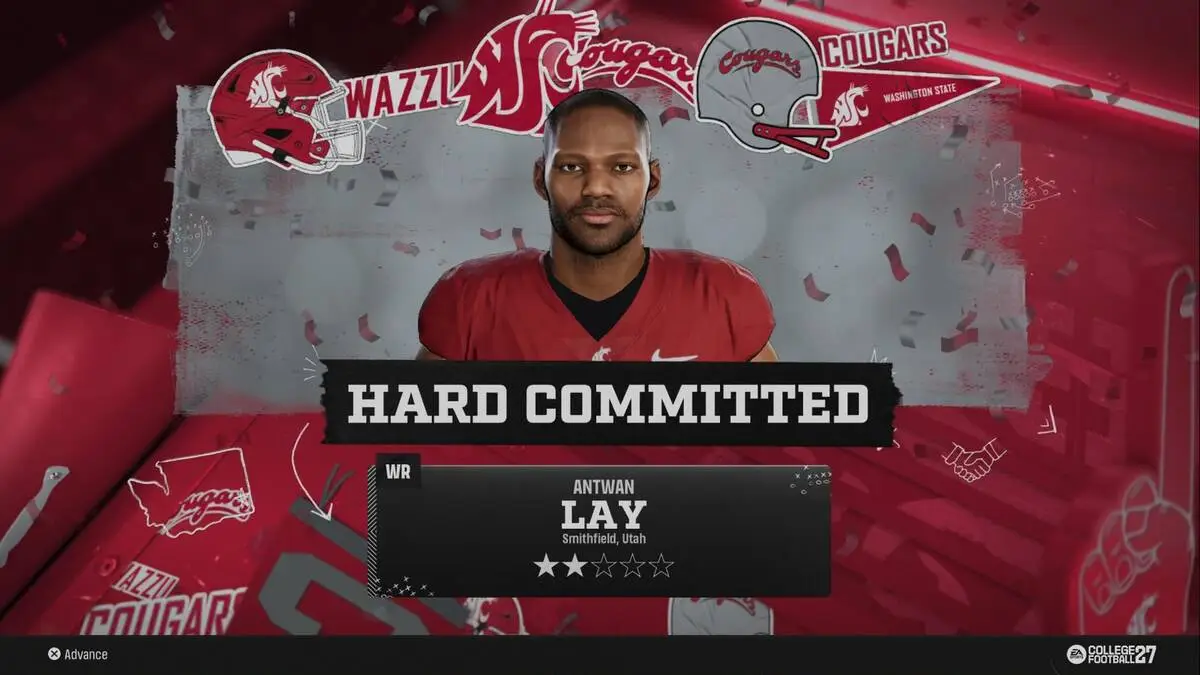 A player hard committing in College Football 27