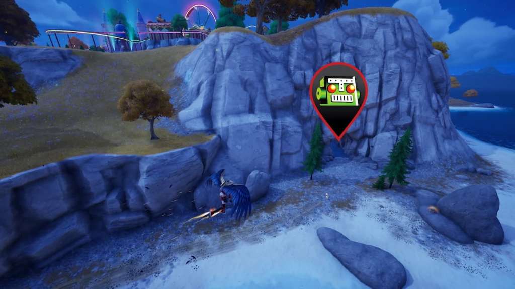 Batcave beach entrance in fortnite