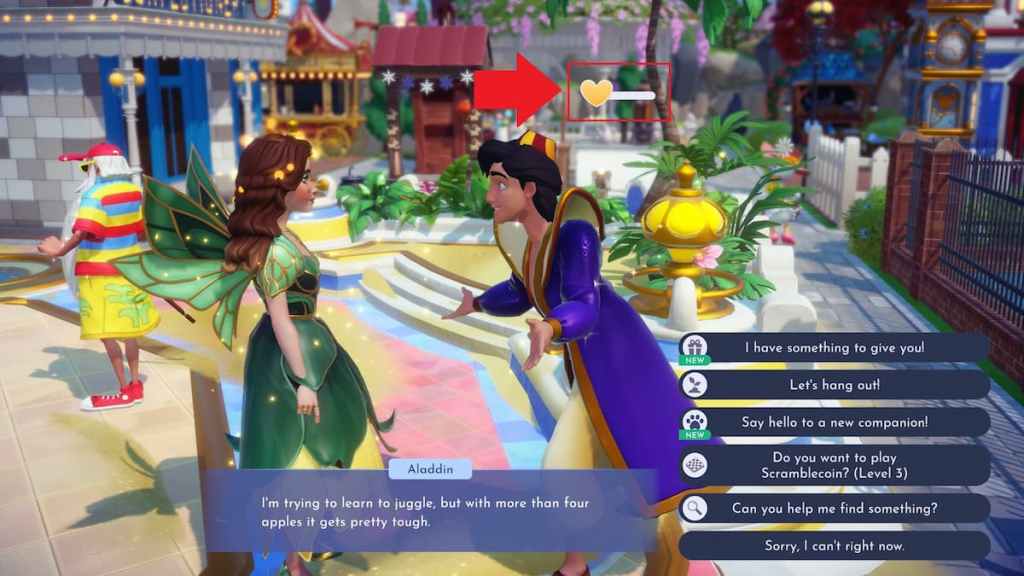 Best friend glow bar marked in disney dreamlight valley