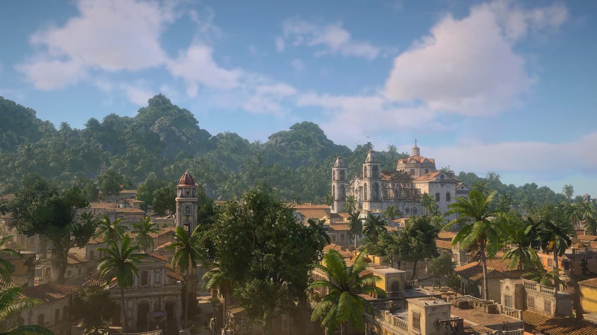 Aerial view of Havana in Black Flag Resynced.