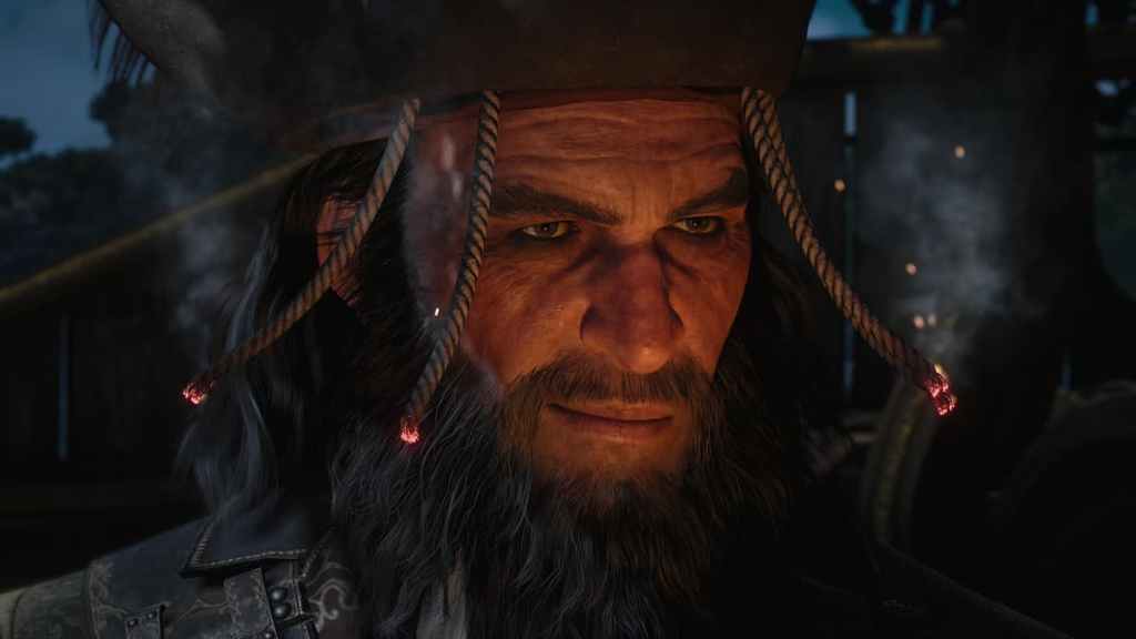 Blackbeard with flaming fuses in Black Flag Resynced.