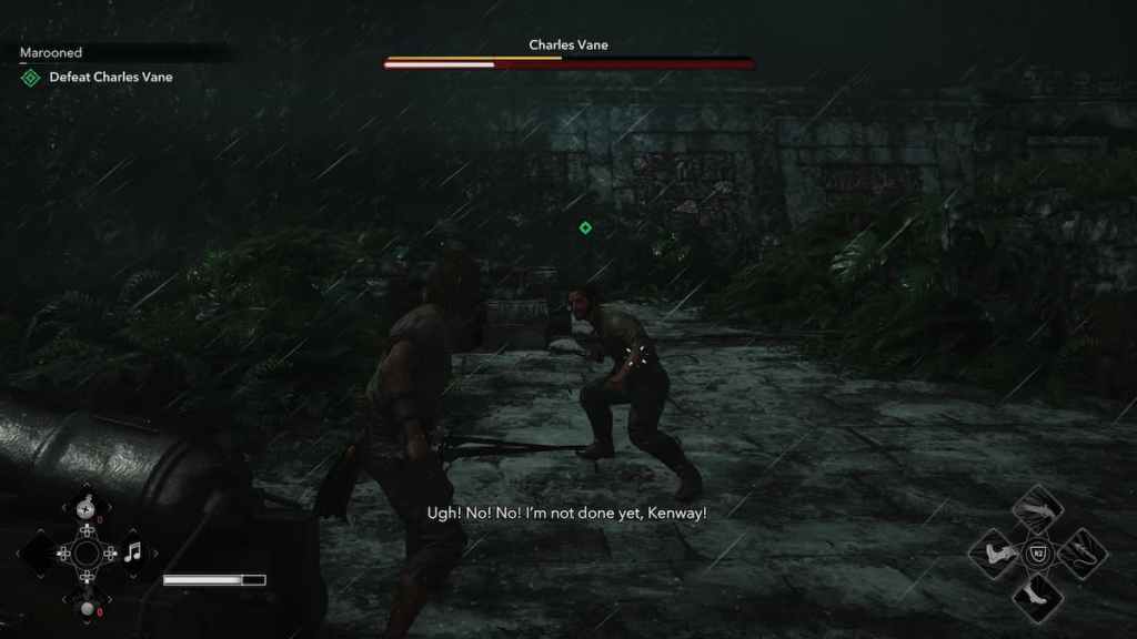 Edward Kenway fighting Charles Vane in Black Flag Resynced.