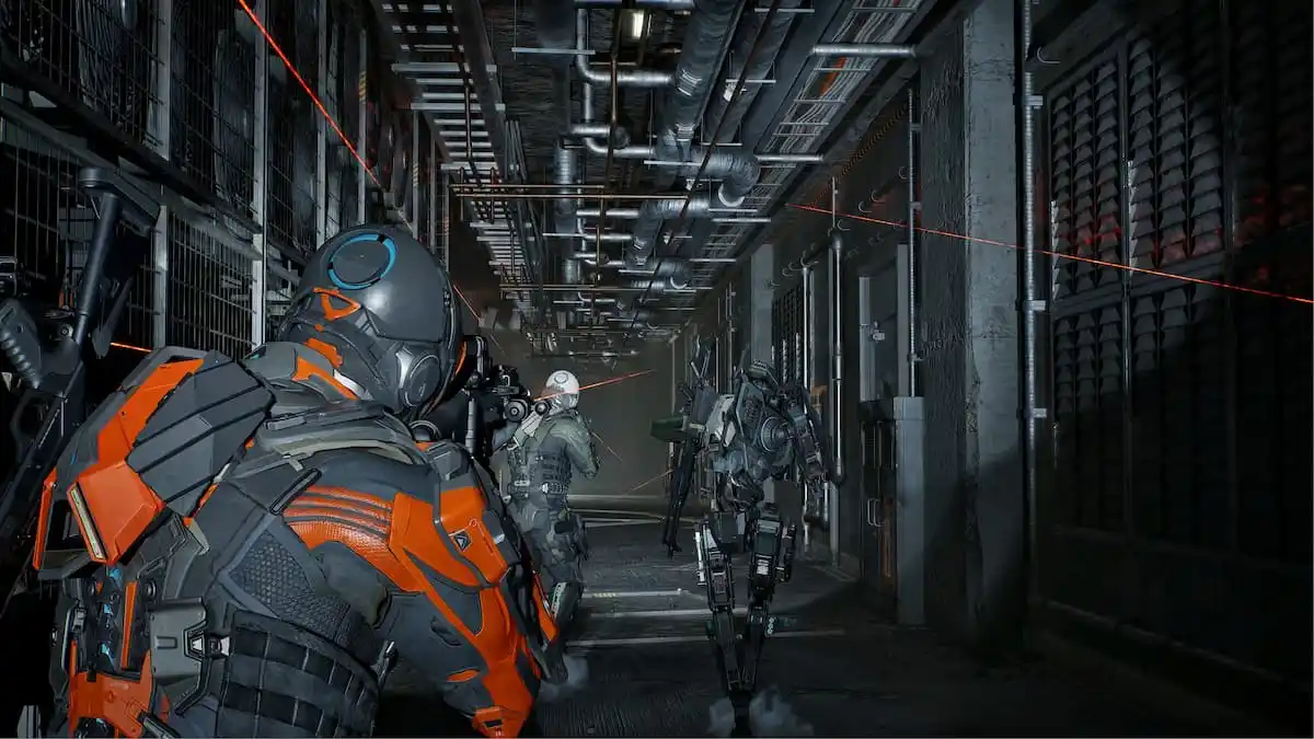 Walking scene in Cinder City.