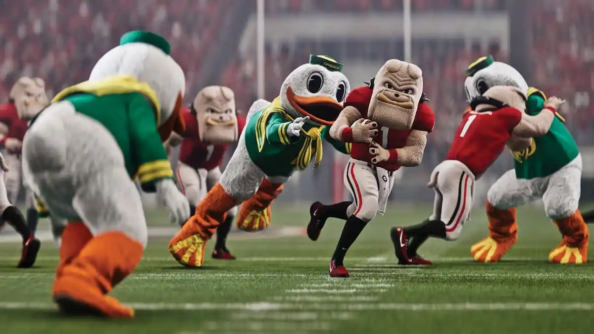 A play of mascots in College Football 27.