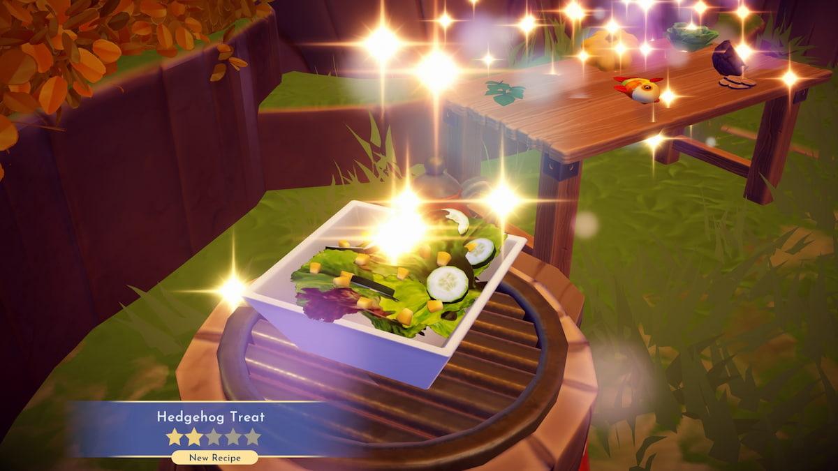 How to cook a Hedgehog Treat in Disney Dreamlight Valley Honeyglow Woods