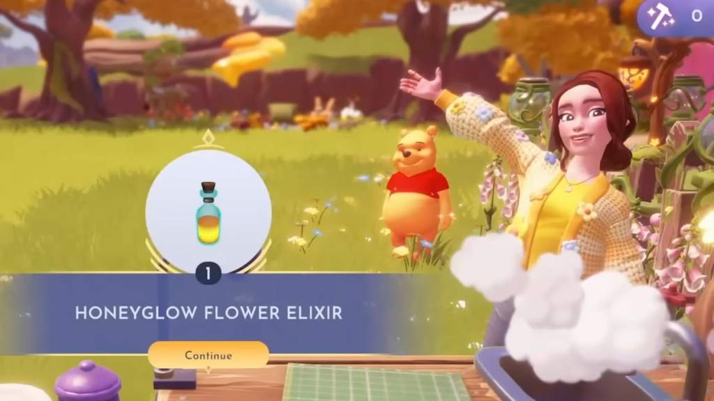 Honeyglow Flower Elixir in Disney Dreamlight Valley Honeyglow Woods