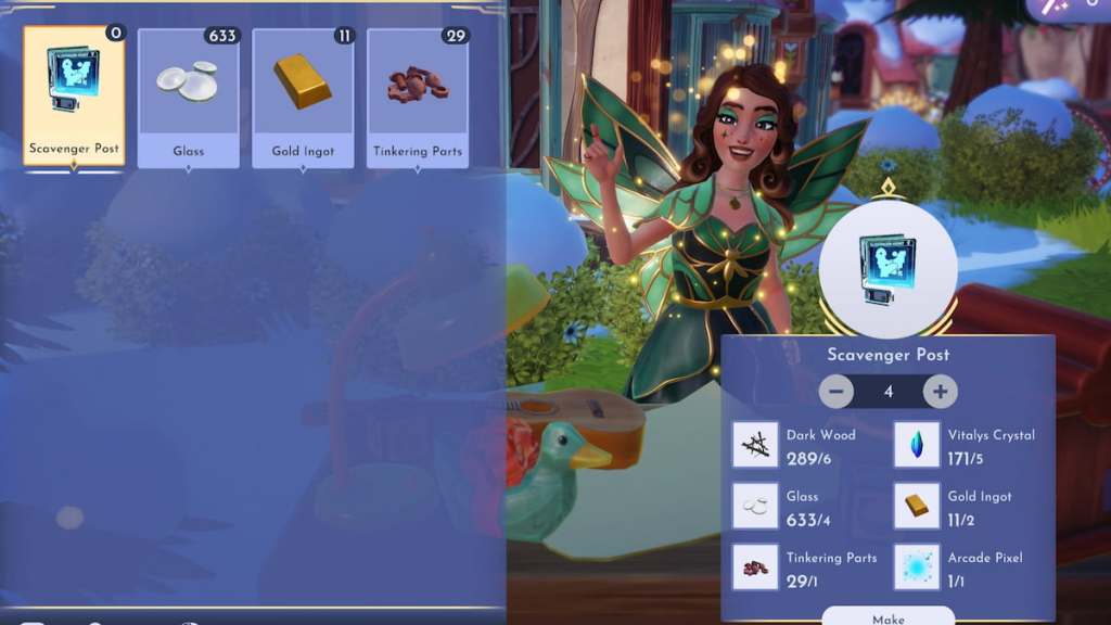 Crafting ralph ads in Disney Dreamlight Valley