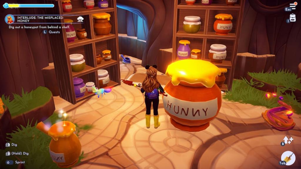 Disney Dreamlight Valley buried honey pot