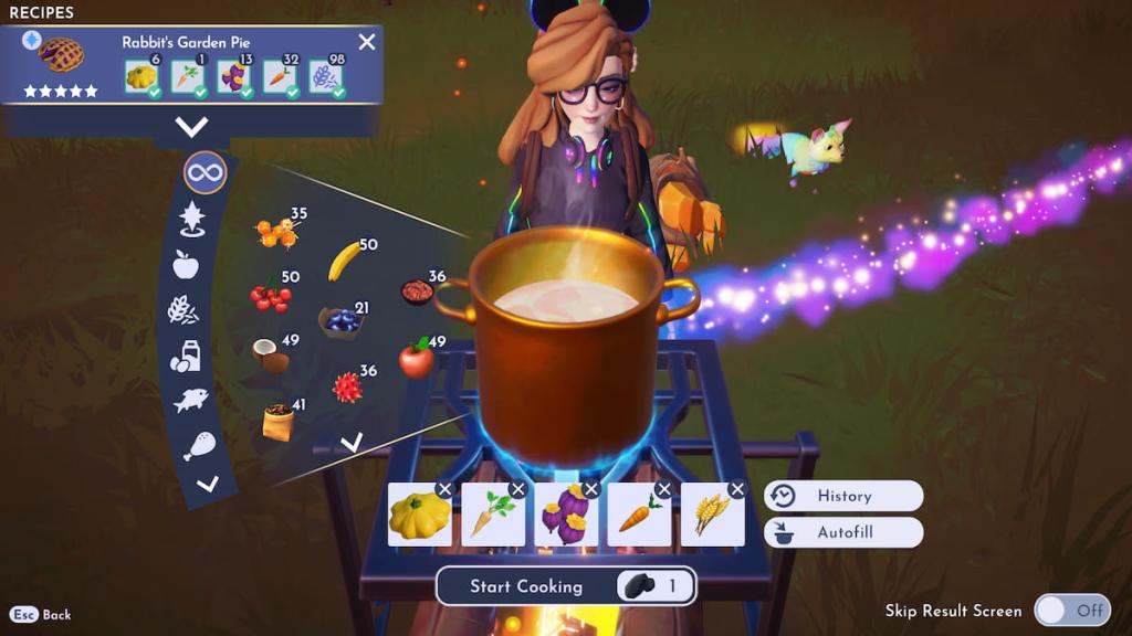 Disney Dreamlight Valley Rabbit's Garden Pie