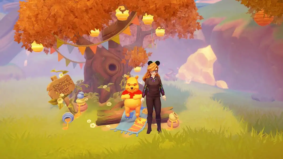 Disney Dreamlight Valley Pooh at his Thoughtful Spot