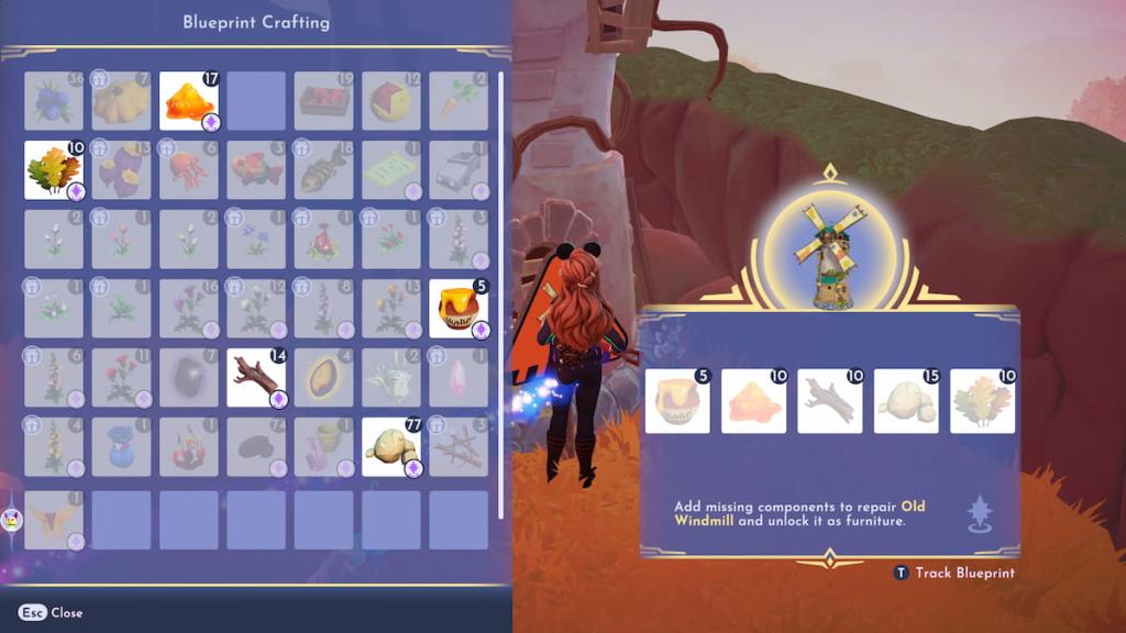 Disney Dreamlight Valley Windmill repair materials