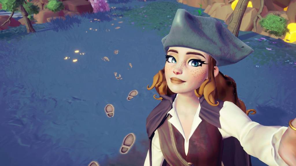 Footsteps on ground in disney dreamlight valley