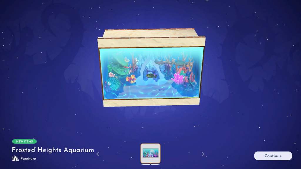Frosted Heights Aquarium in Disney Dreamlight Valley