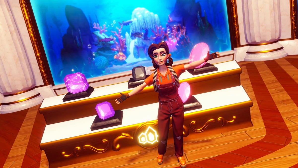 Player standing in frosted heights room in disney dreamlight valley