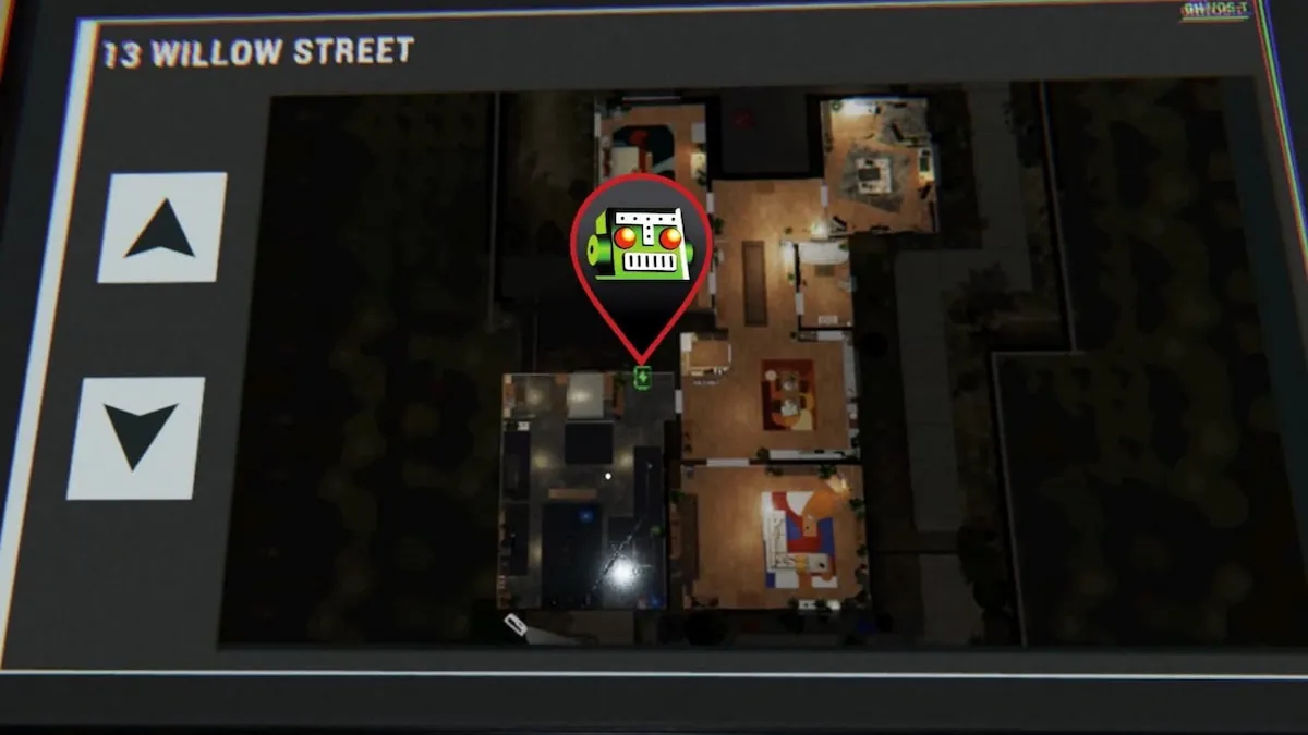 First floor 13 willow street fuse box marked on map phasmophobia
