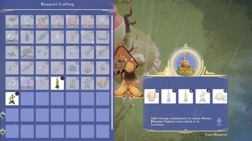 Working on blueprint in disney dreamlight valley