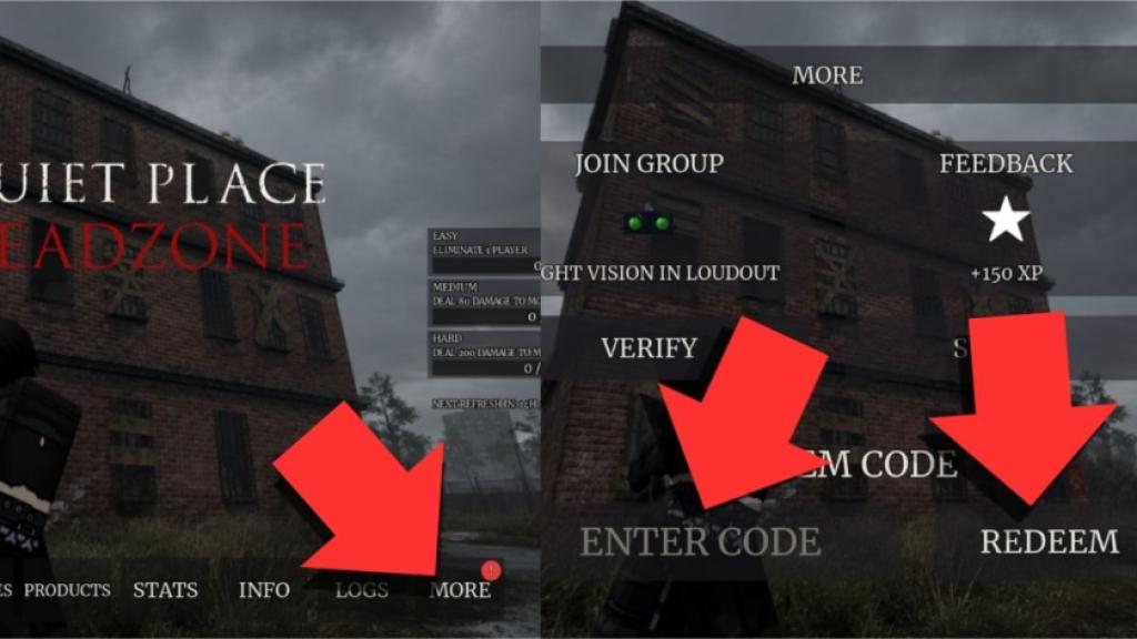 How to redeem A Quiet Place Deadzone codes