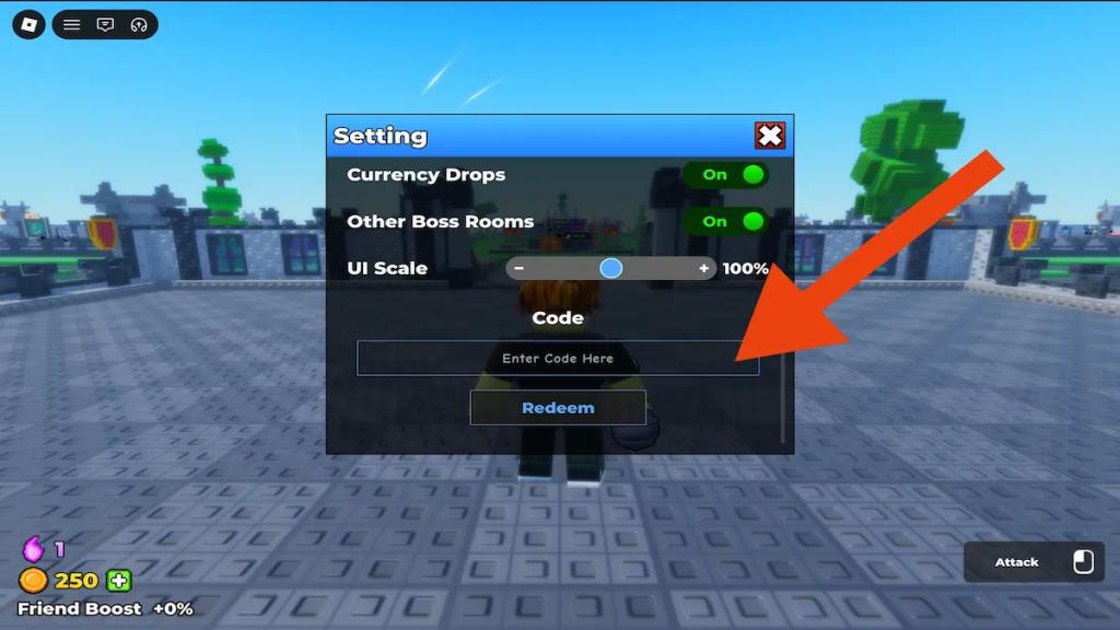 how to redeem codes be the final boss roblox