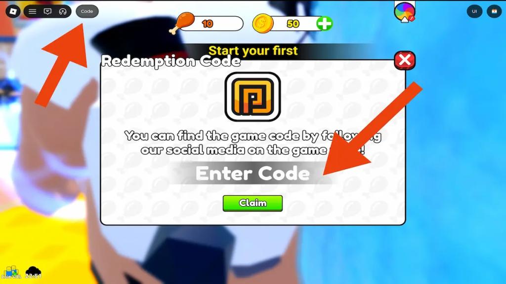 how to redeem codes in get fat to break tape on roblox