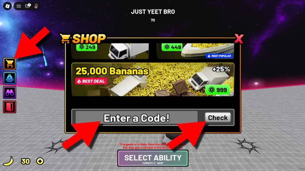 How to redeem Just Yeet Bro codes
