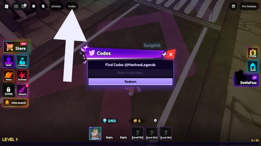How to redeem Manhwa Legends codes.
