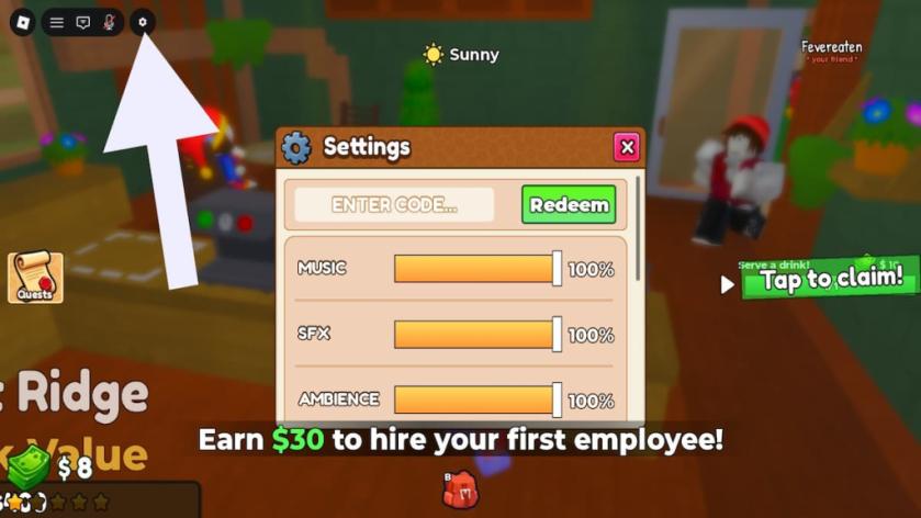 How to redeem Own a Cafe codes.