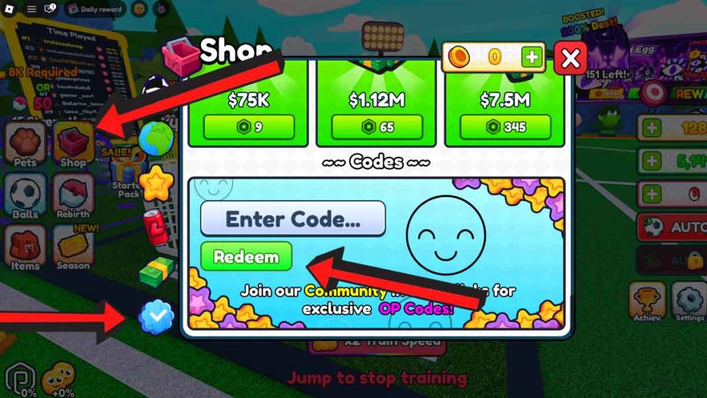 How To Redeem Soccer Training Codes