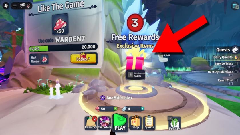 How to redeem Warden codes. 