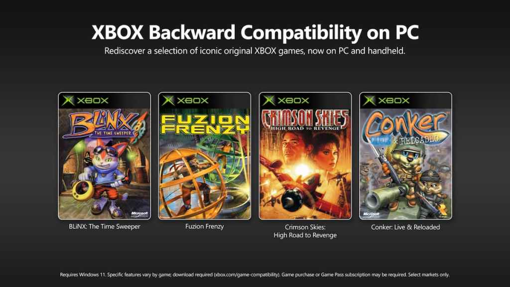 Xbox Backward Compatibility on PC