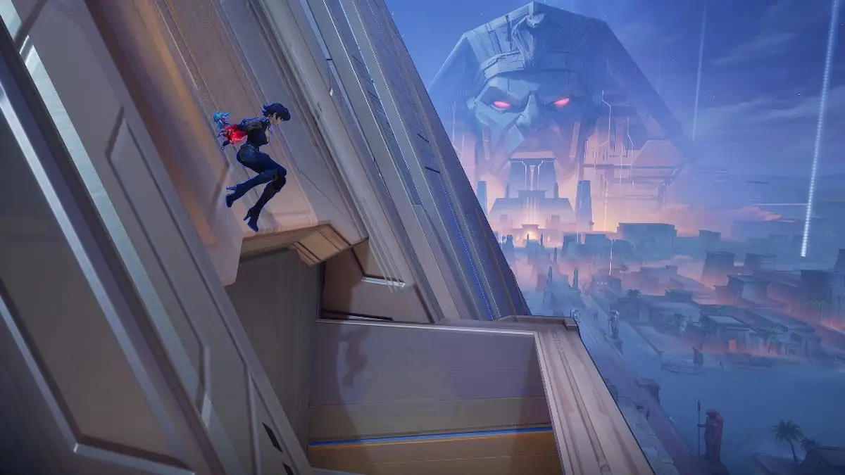 Jubilee being launched out of central pyramid elevator at thebes in marvel rivals