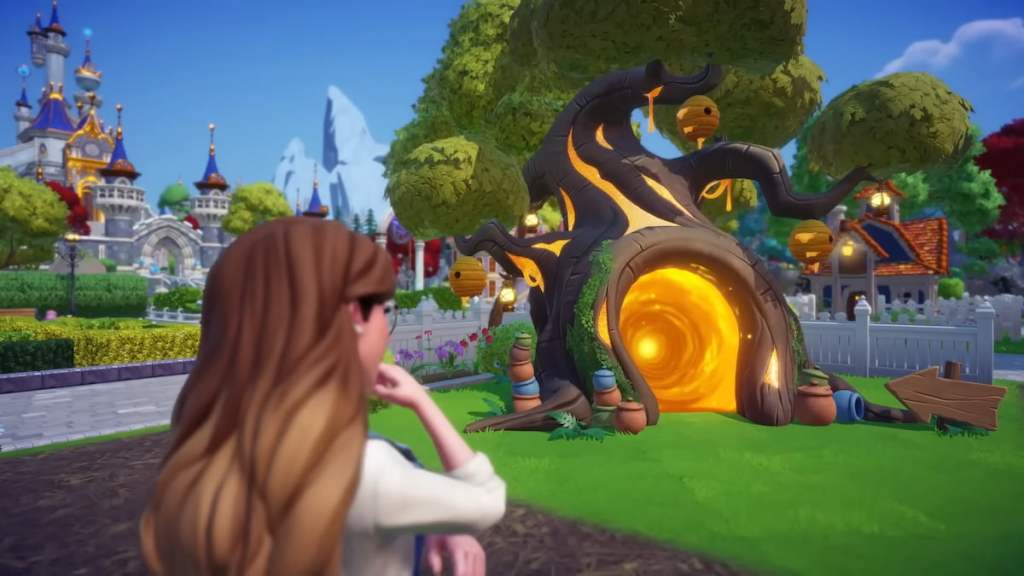 Honeyglow woods portal in disney dreamlight valley
