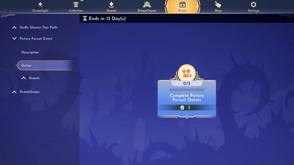 Picture Pursuit duty in Disney Dreamlight Valley