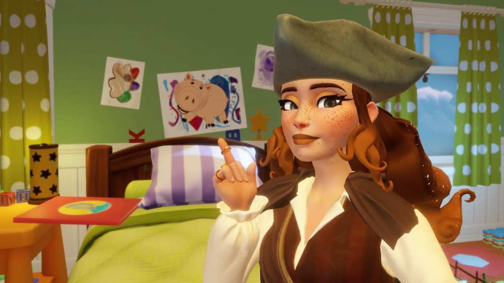 Hamm motif on picture in disney dreamlight valley