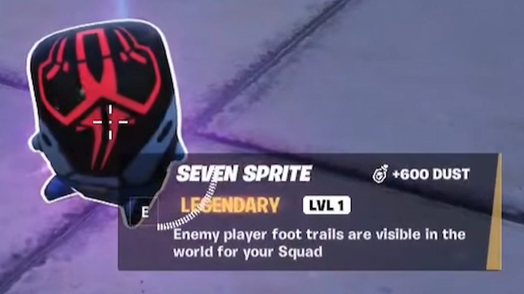 Seven sprite sitting on ground in fortnite