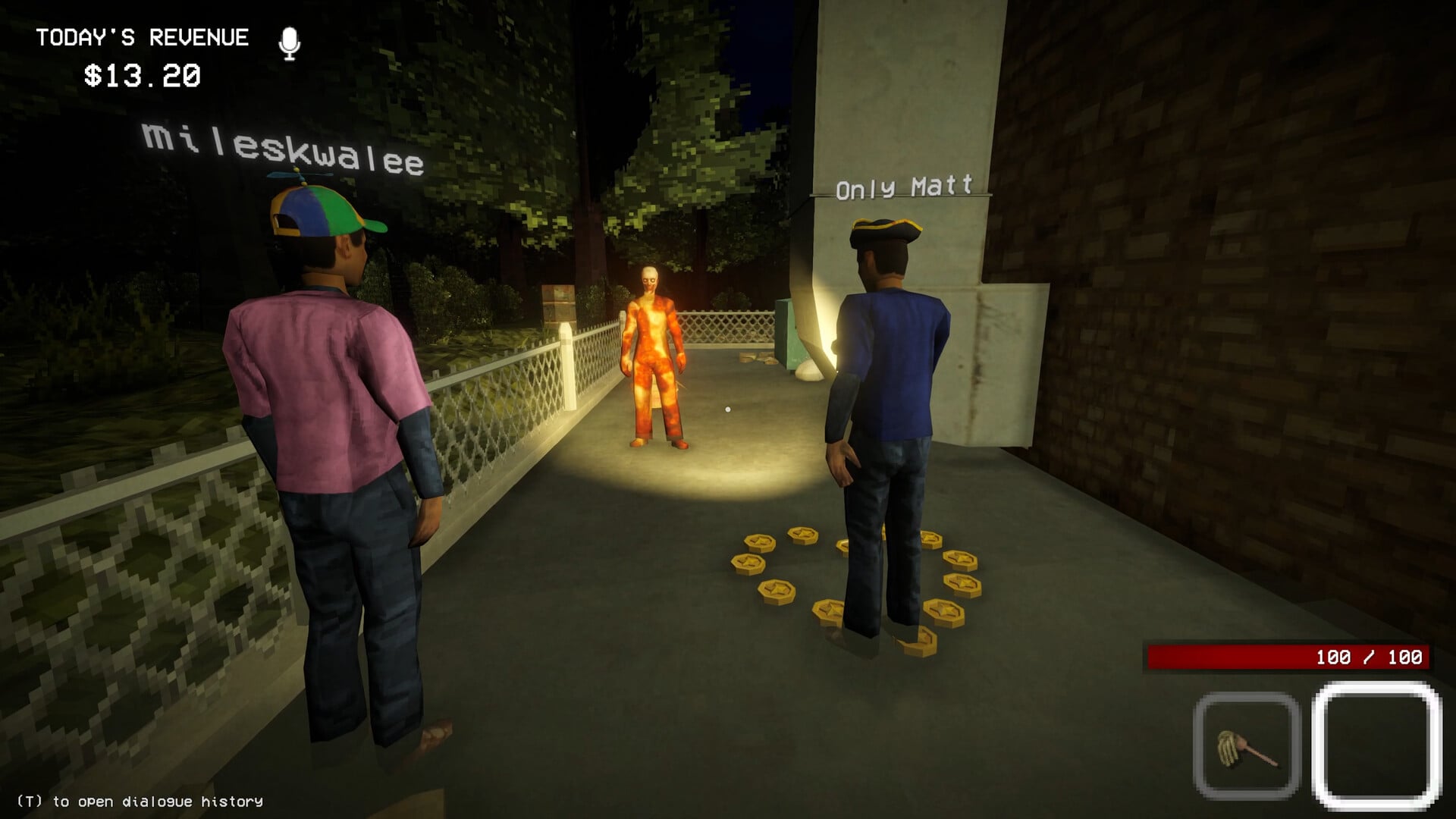 Meeting the entity in Shift at Midnight
