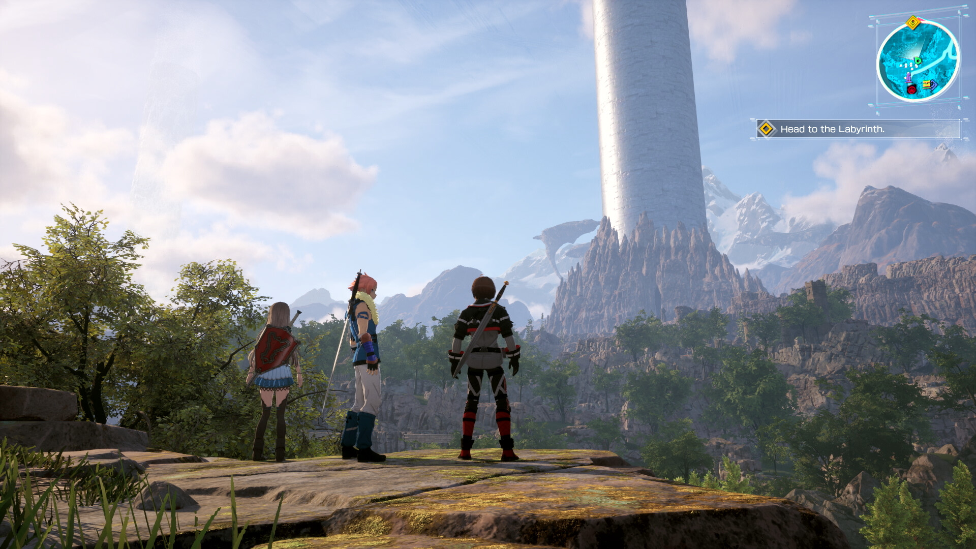 Players exploring the world of Aincrad