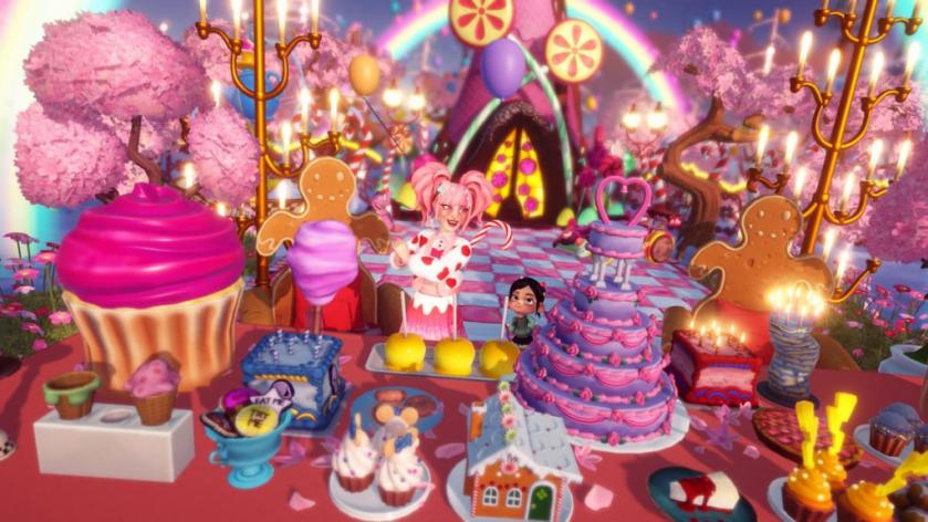 Dessert party with vanellope in Disney Dreamlight Valley