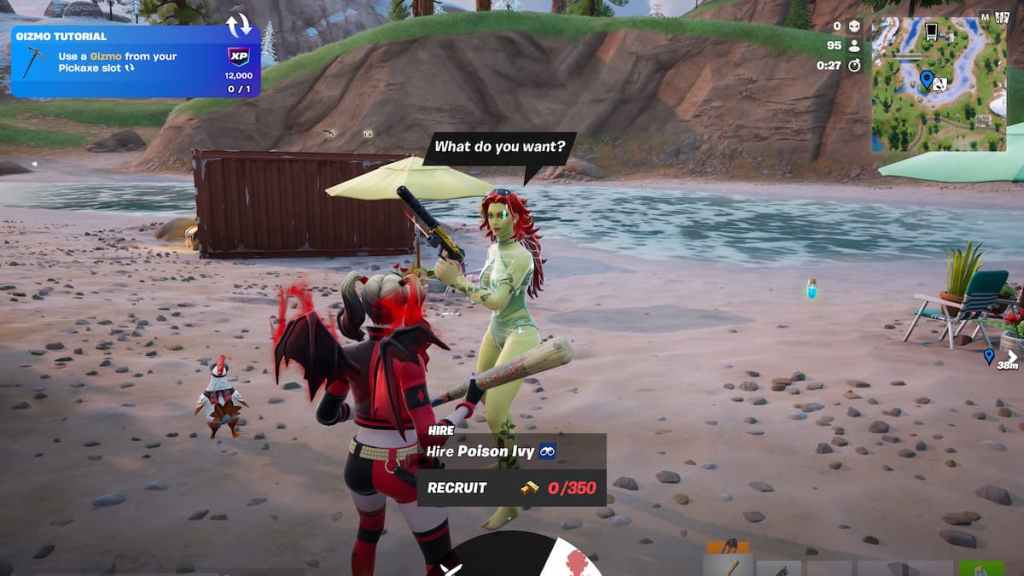 Talking to Poison Ivy in fortnite