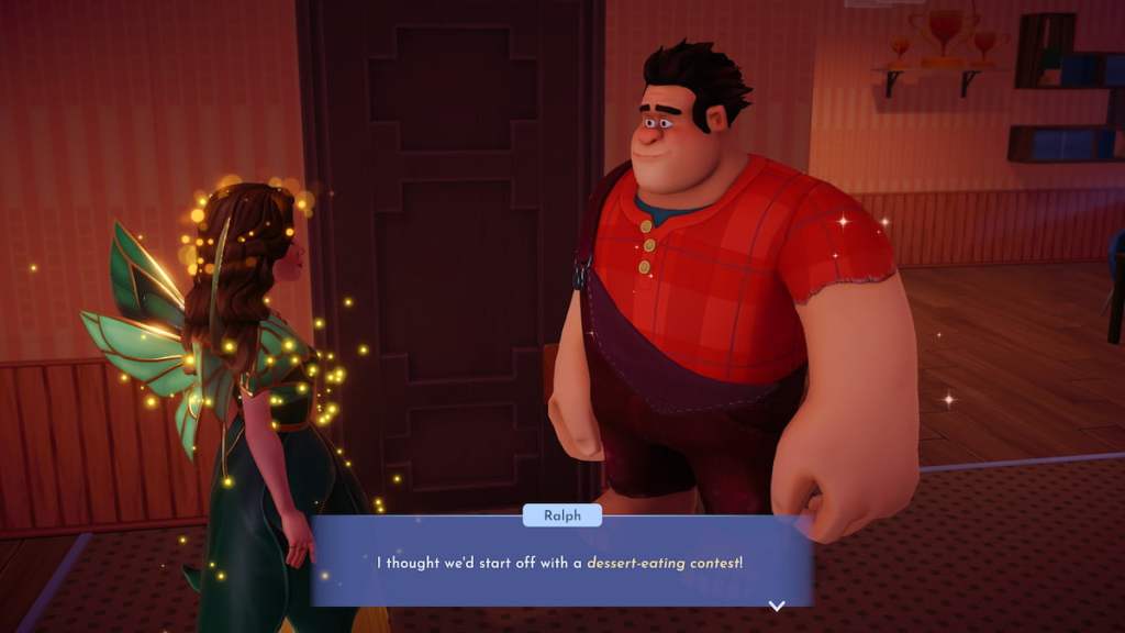 Talking to ralph about mini-games in Disney Dreamlight Valley