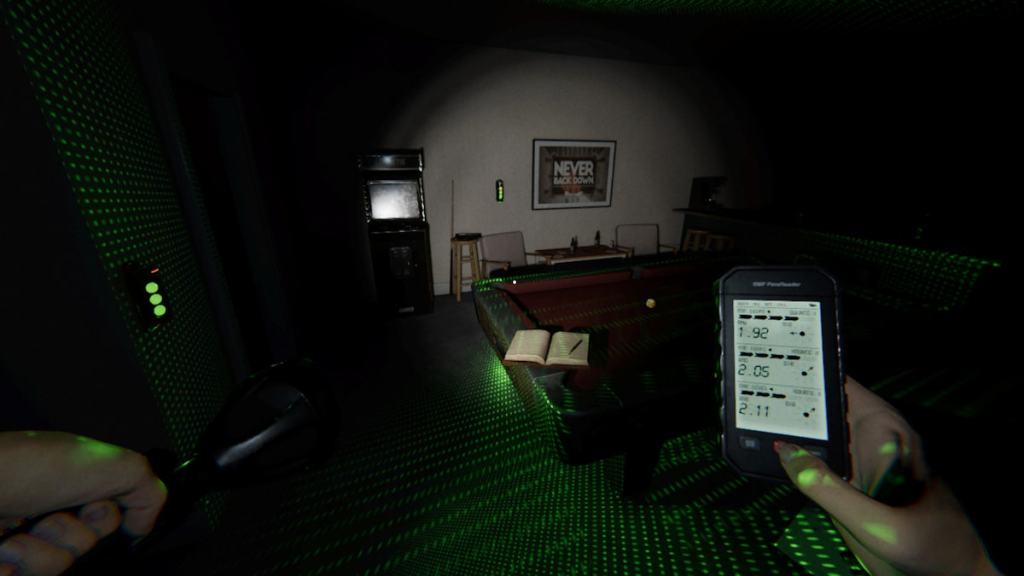 Testing for emf, ghost writing, and dots in phasmophobia