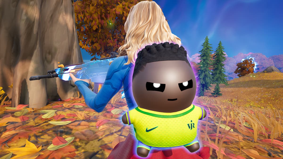 Vini Jr. Sprite on players back in fortnite