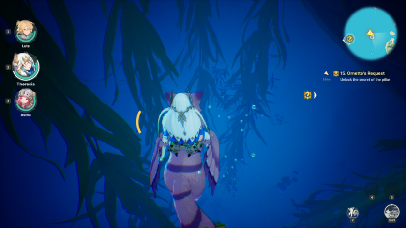 Goind down the hole in the water