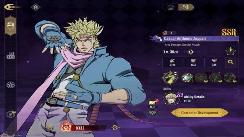 Caesar in JoJo's Golden Spirit