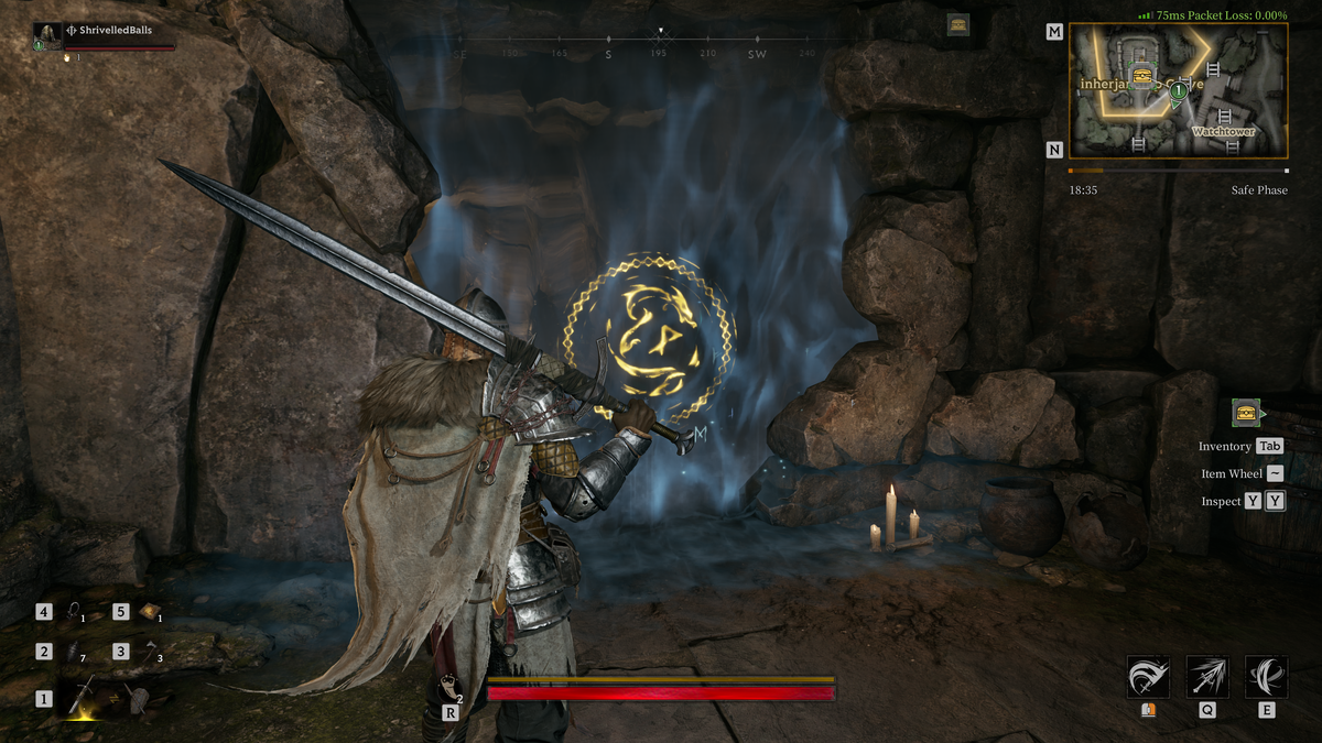 Entrance to Einherjar Ship Grave in Mistfall Hunter