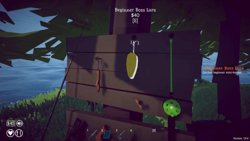 Lures for the minibosses in How to Fish