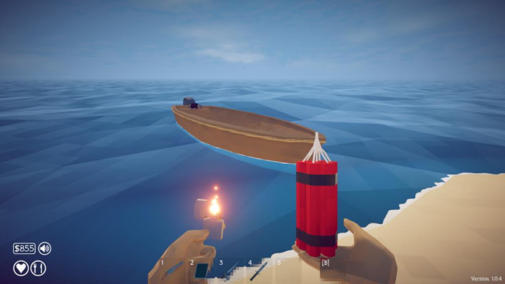 Throwing the Dynamite at a boat