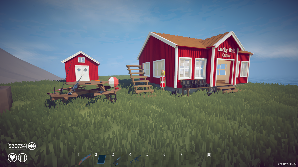 The secret Developer Island in How to Fish