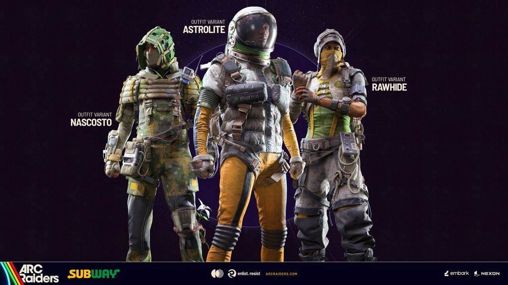 ARC Raiders Subway outfits