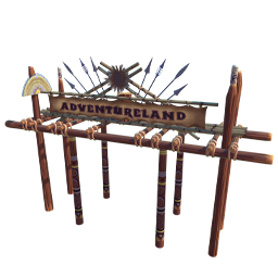 Adventureland arch in disney dreamlight valley
