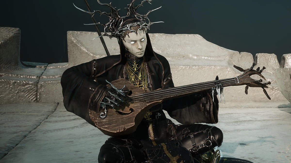 Genessa plays the Troubadour's Lute in Mortal Shell 2.
